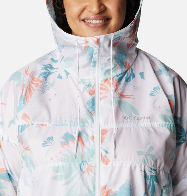 Jacheta Columbia Flash Challenger Novelty Windbreaker Dama Flori | Plus Size BQQ791AM0